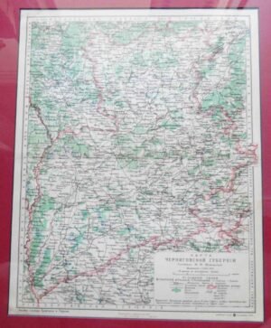 Карта Черниговской губернии.